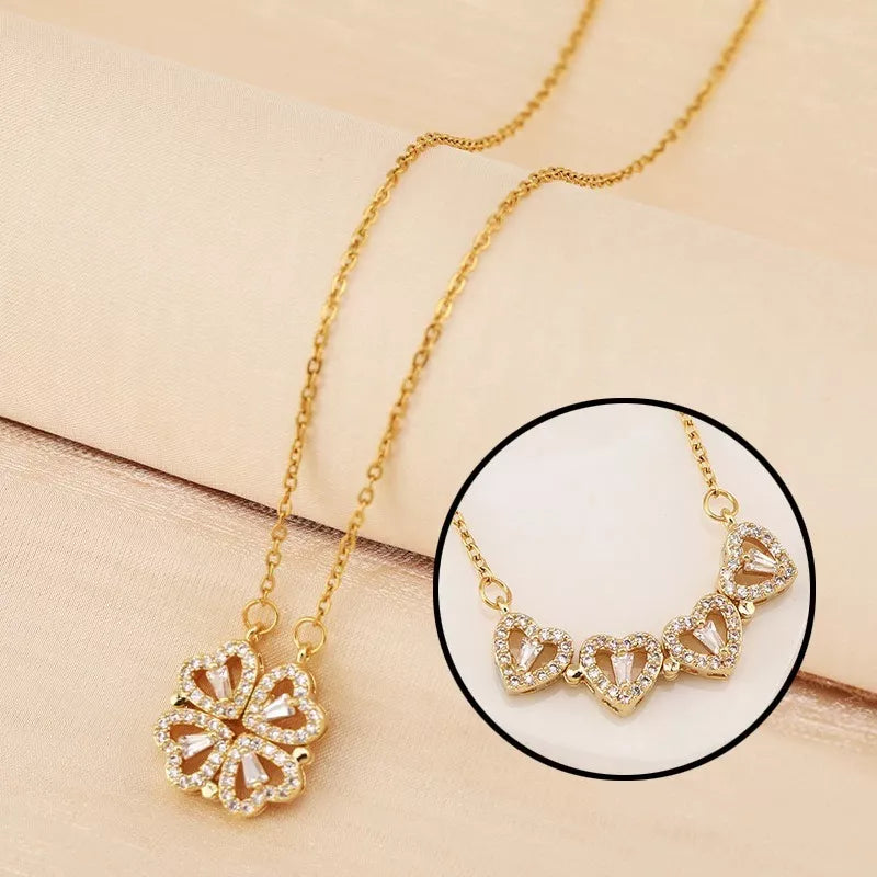Collar Trebol De Corazones💞