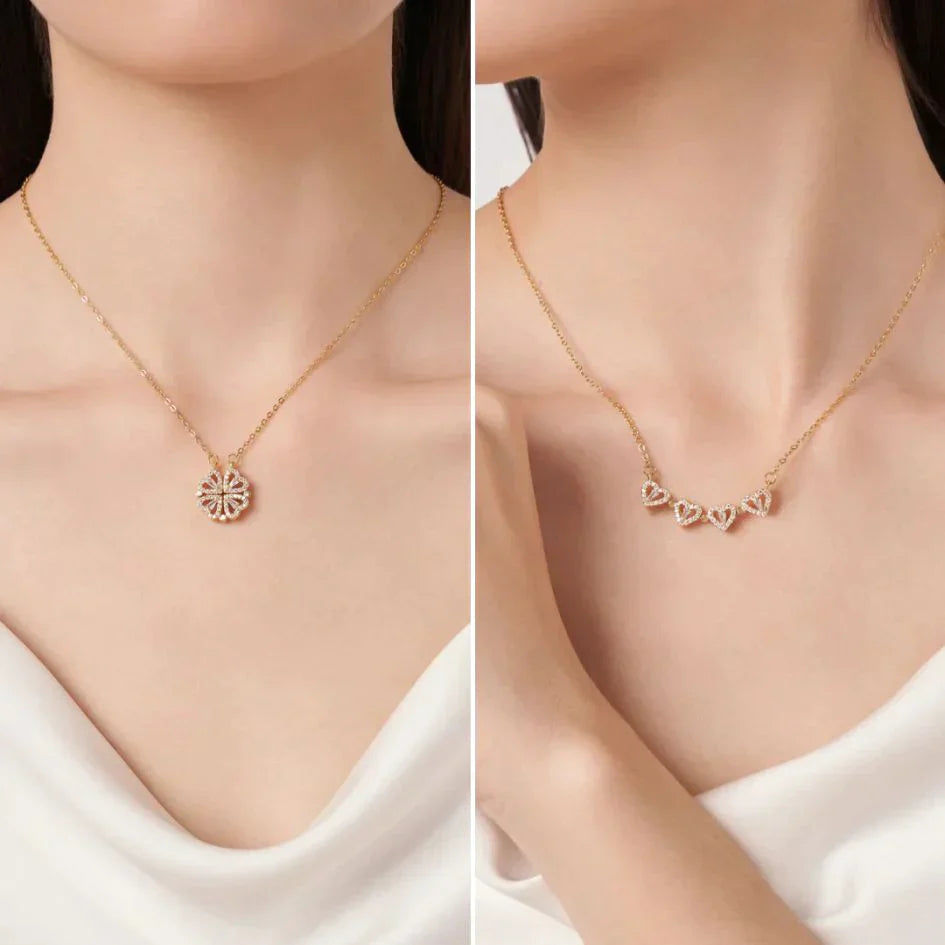 Collar Trebol De Corazones💞
