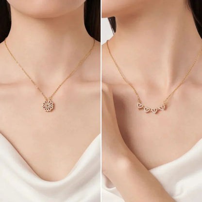 Collar Trebol De Corazones💞